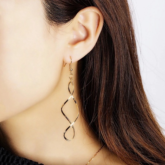 NEW!💙💎💛GOLDEN MODERN SPIRAL SWIRLS!💛💎💙PRETTY - Picture 3 of 8